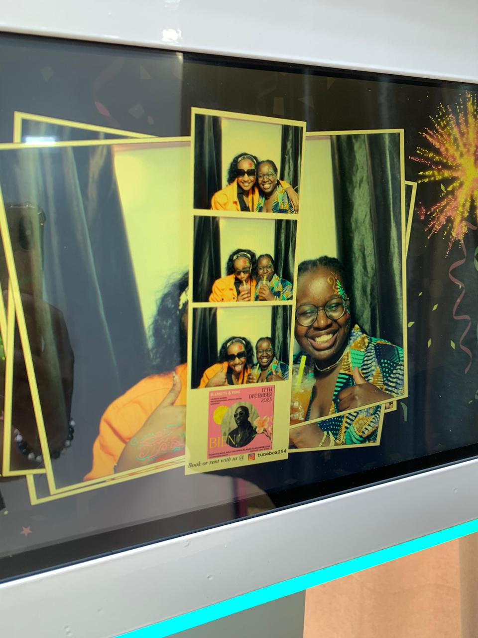 Event photo booth guest photo
