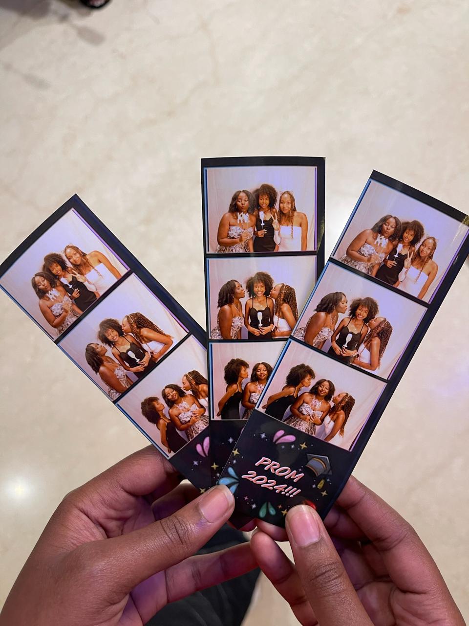 Prom photo booth guest photo