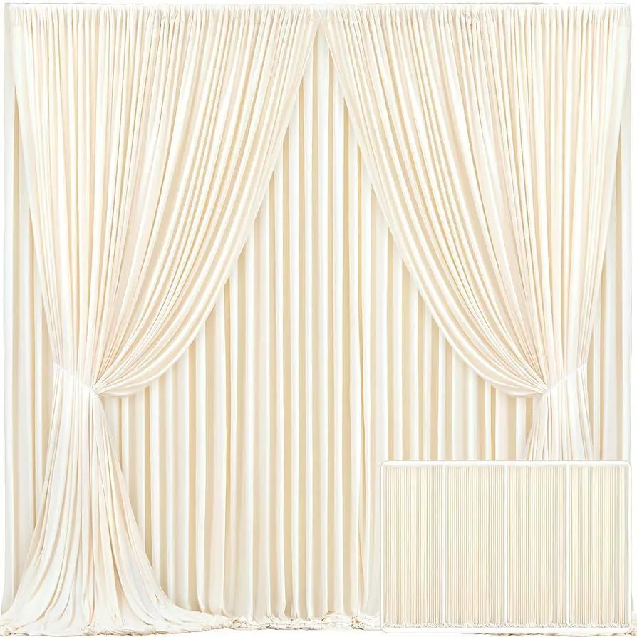 Ivory Drape photo booth backdrop